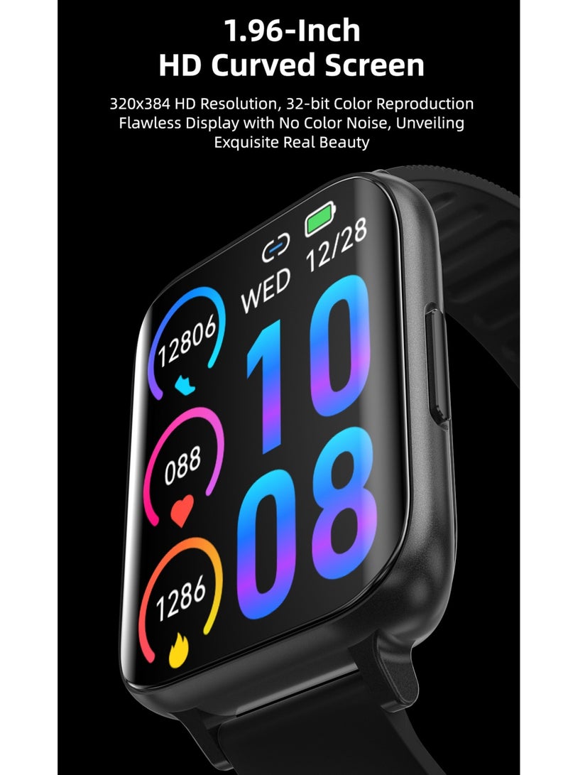 AROAQ 1.96 Inch Curved Screen Smartwatch for Men and Women Waterproof Sport and Fitness Watch - Image 5