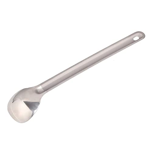 ATiAP Titanium Long Handle Spoon Spork, 8.46" Long Titanium Camping Spoon with Polished Bowl, Suitable for Outdoor Camping Hiking Picnic - Image 4