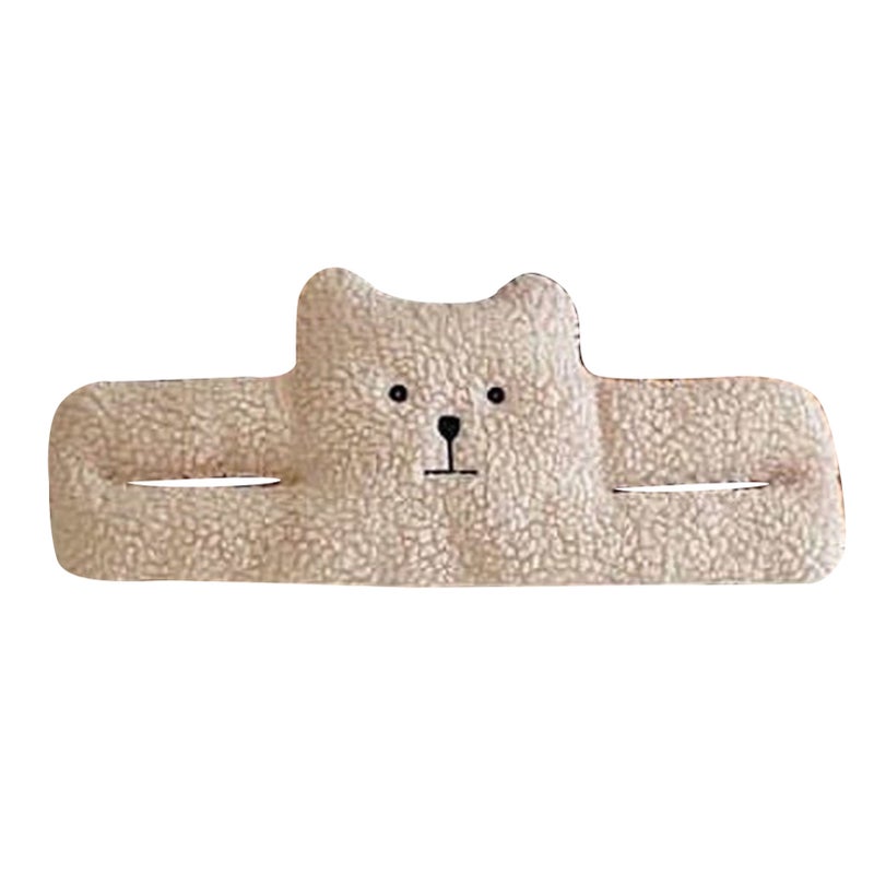 Door Slam Stopper Lamb Cashmere PP Cotton Anti Pinch Door Pinch Guards for Children Decoration Little Bear - Image 1