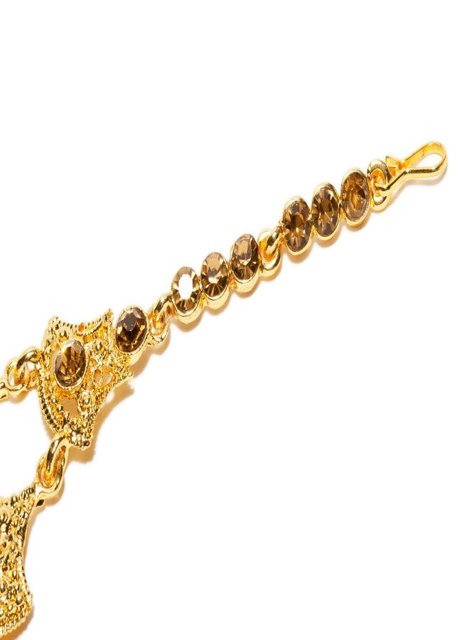 بينداني أقراط بيندهاني مصنوعة يدوياً من اللؤلؤ وتيكا هندية للرأس للنساء - Image 5