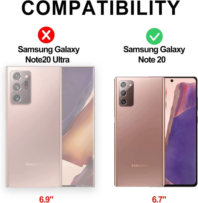 Nishtech غطاء خلفي شفاف هجين ناعم رفيع مضاد للغبار لجهاز سامسونج جالاكسي نوت 20 مع حماية الكاميرا - Image 2