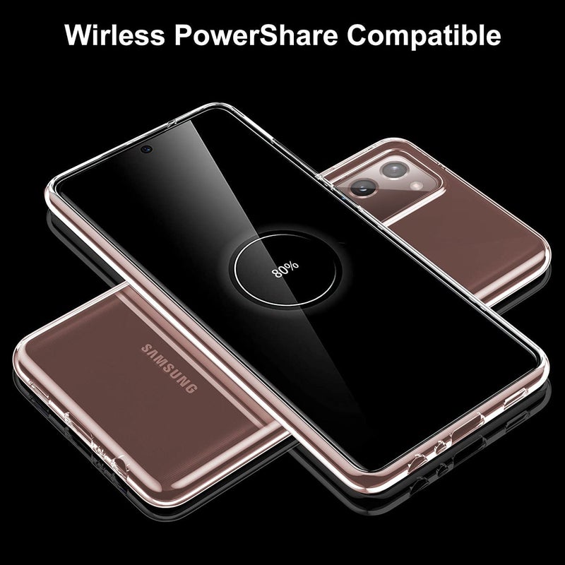 Nishtech غطاء خلفي شفاف هجين ناعم رفيع مضاد للغبار لجهاز سامسونج جالاكسي نوت 20 مع حماية الكاميرا - Image 4