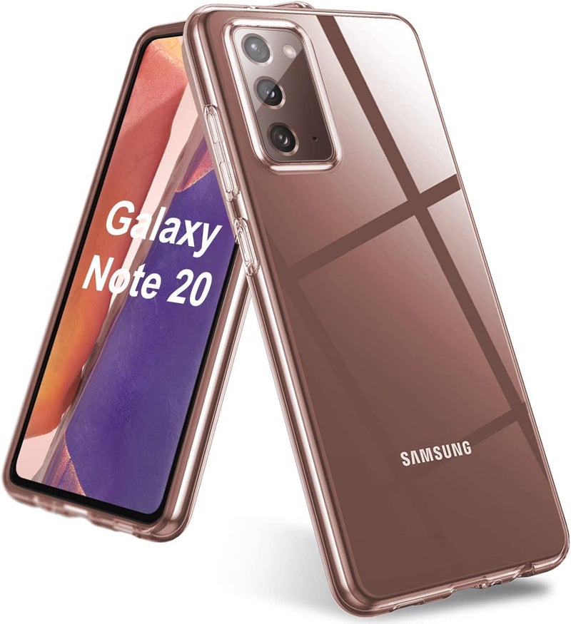Nishtech غطاء خلفي شفاف هجين ناعم رفيع مضاد للغبار لجهاز سامسونج جالاكسي نوت 20 مع حماية الكاميرا - Image 1