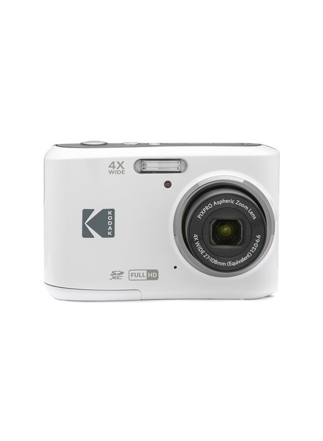 كوداك كاميرا رقمية PIXPRO فريدة من نوعها FZ45-WH بدقة 16 ميجابكسل مع زوم بصري 4X وزاوية واسعة 27 مم وشاشة LCD بحجم 2.7 بوصة (بيضاء) - Image 1
