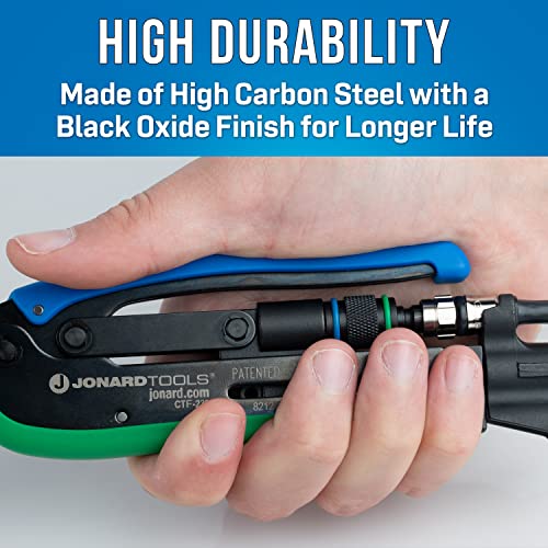 Jonard Tools CTF-230, Dual Compression Tool for Coaxial Cable Short and Long F Connector - Image 5