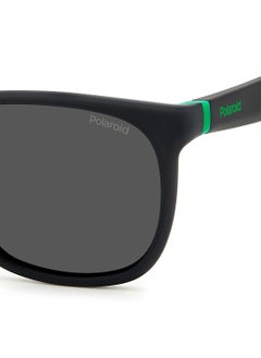 Polaroid Unisex UV Protection Square Sunglasses - Pld 2140/S Mt Blk Gr 55 - Lens Size: 55 Mm  - Image 5