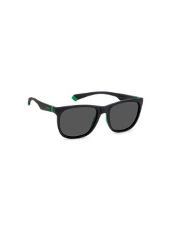 Polaroid Unisex UV Protection Square Sunglasses - Pld 2140/S Mt Blk Gr 55 - Lens Size: 55 Mm  - Image 2