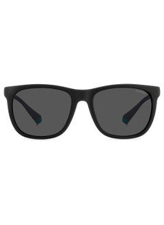 Polaroid Unisex UV Protection Square Sunglasses - Pld 2140/S Mt Blk Gr 55 - Lens Size: 55 Mm  - Image 3