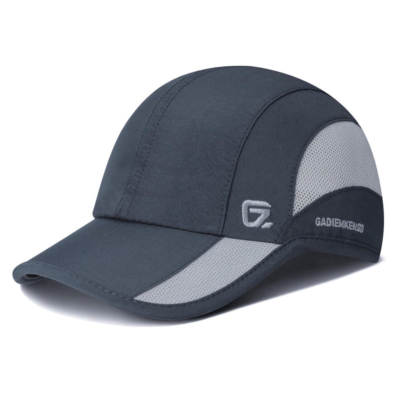 GADIEMKENSD GADIEMKENSD Outdoor Running Hat Men's Cooling UPF50+ Womens Baseball Cap Sport Mesh Sun Hat Trucker Dad Hats Quick Dry Breathable Unstructured for Summer Camping Fishing Hiking Improved Dark Gray L  - Image 1