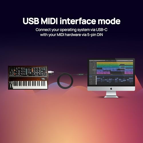 CME C2MIDI Pro - Dual-Purpose USB-C MIDI Cable with Filter, Mapper & Router - Plug & Play USB-to-MIDI Interface - Smart Standalone MIDI Cable with 32-Bit Processor - Image 3