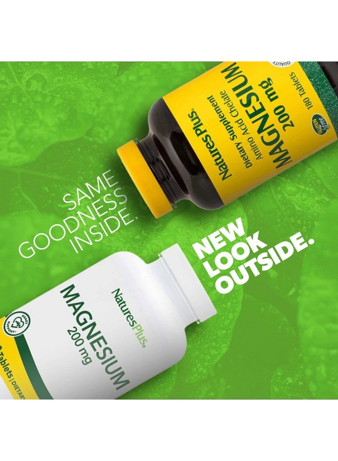 Nature's Plus مغنيسيوم 200 ملغ 180 قرص - Image 3