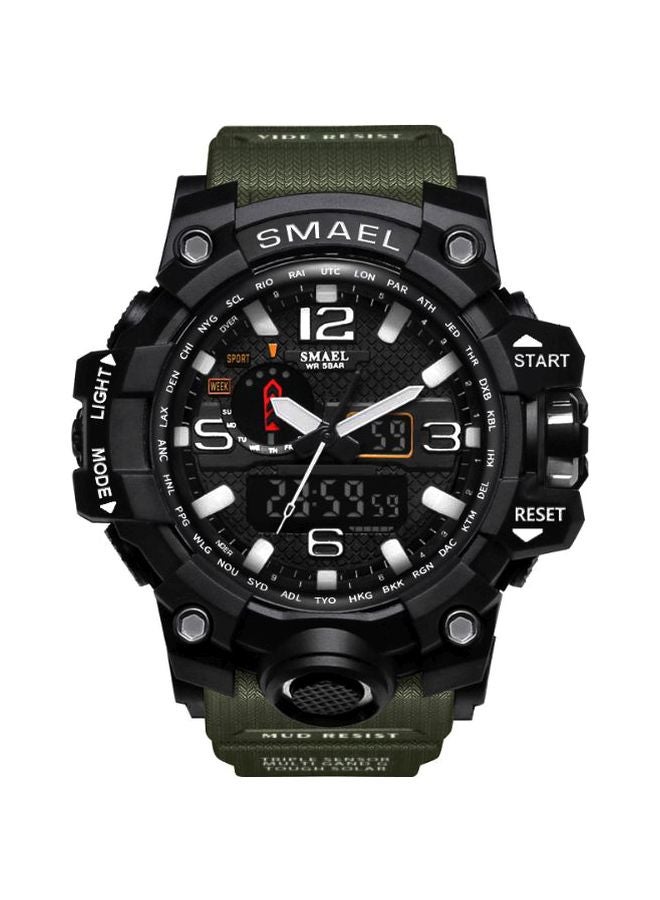 سميل ساعة يد بعقارب وسوار/ رقمية متعددة الوظائف طراز 1545 men