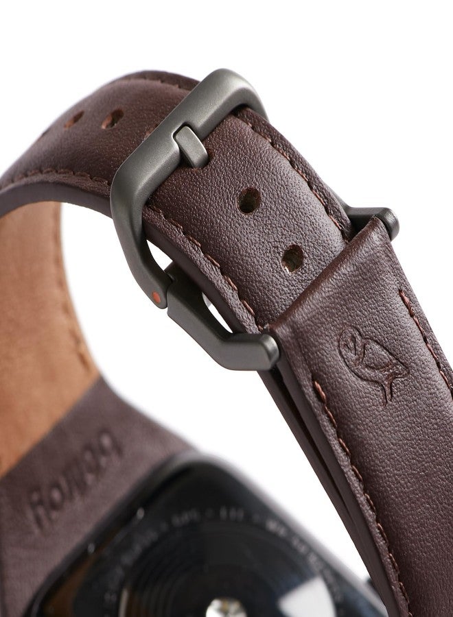 Bellroy Classic Watch Strap (Compatible with Apple Watch, band for work or casual wear) - Ganache - Image 4