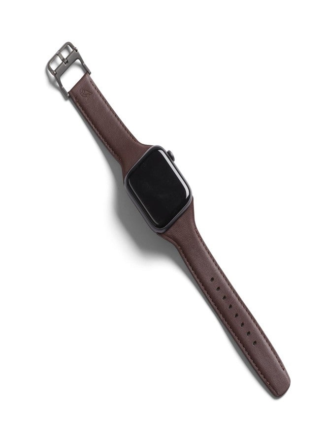 Bellroy Classic Watch Strap (Compatible with Apple Watch, band for work or casual wear) - Ganache - Image 2