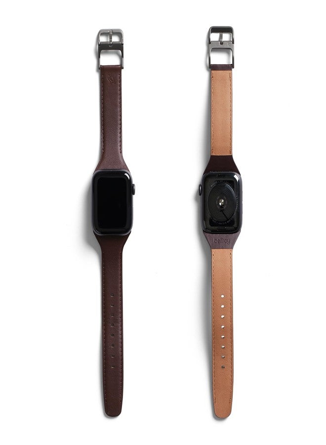 Bellroy Classic Watch Strap (Compatible with Apple Watch, band for work or casual wear) - Ganache - Image 3