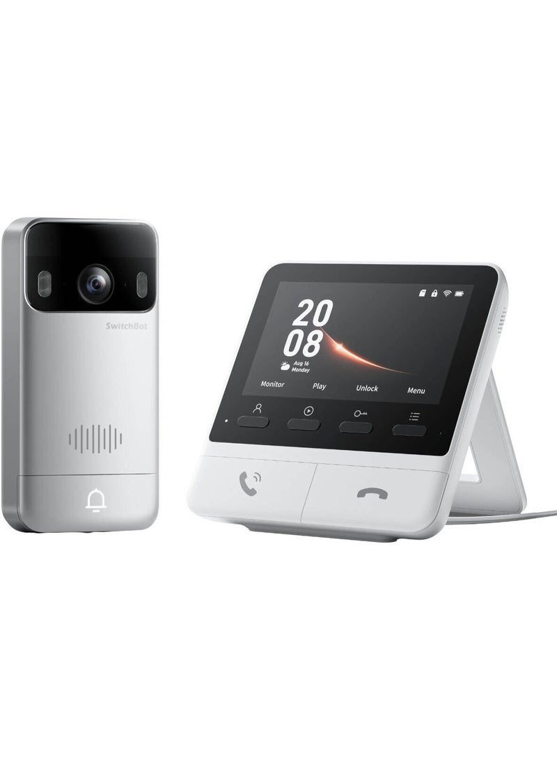 SwitchBot Smart Video Wireless Doorbell, 2K Full HD Video, Two-Way Talk, Color Night Vision, IP65 Weatherproof, 5000mAh Ultra-Long Battery Life, Motion Detection, Ultra-Wide View - Image 1