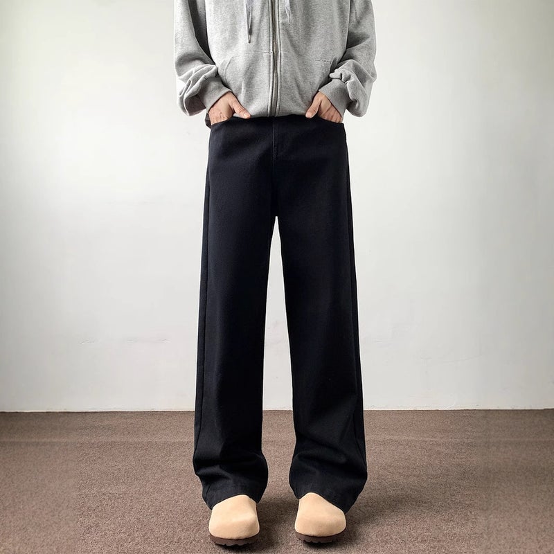 Unisex Classic Denim Jeans Loose Fit Daily Outdoor Wear - Image 1