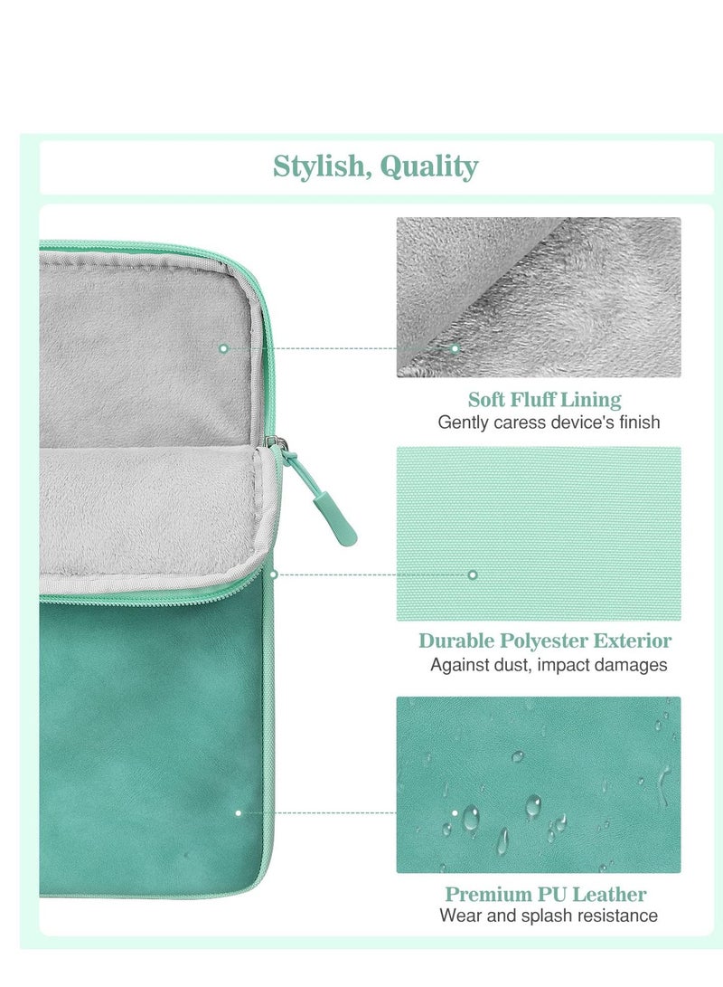 9-11 Inch Tablet Sleeve Bag Carrying Case, Protective with Pocket, Green - Image 3