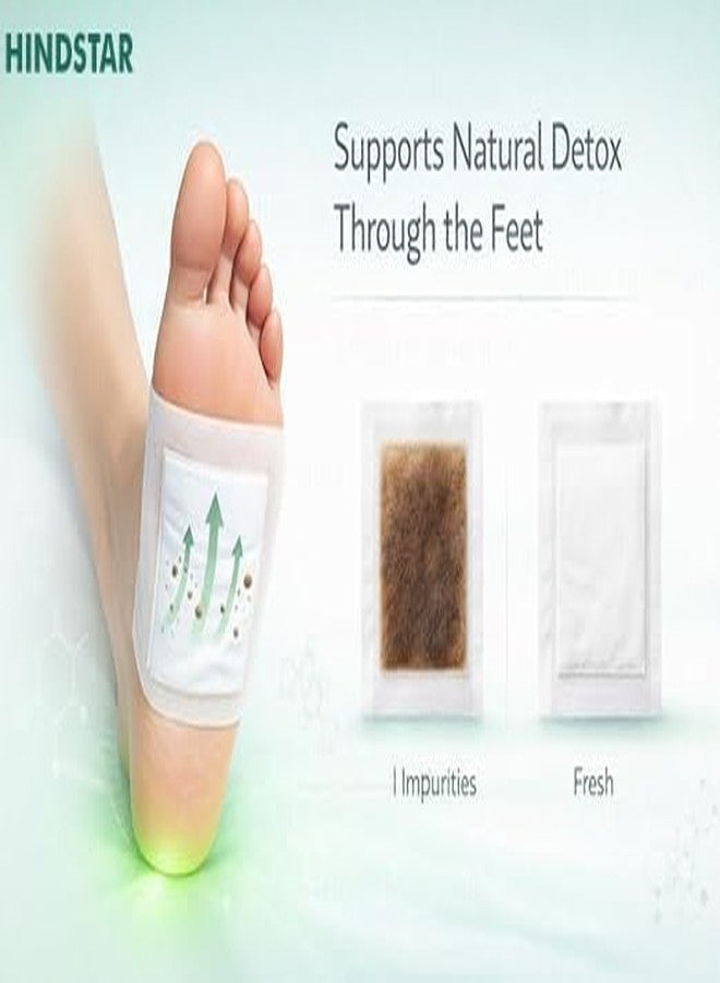 HINDSTAR Herbal Mild Care Foot Pads for Men & Women | Soft Self-Adhesive Overnight Foot Patches | Lightweight, Comfortable & Easy-to-Use Daily Foot Care Pads for Regular Use (10 Pieces, Pack of 1) - Image 2