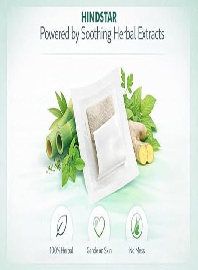 HINDSTAR Herbal Mild Care Foot Pads for Men & Women | Soft Self-Adhesive Overnight Foot Patches | Lightweight, Comfortable & Easy-to-Use Daily Foot Care Pads for Regular Use (10 Pieces, Pack of 1) - Image 5