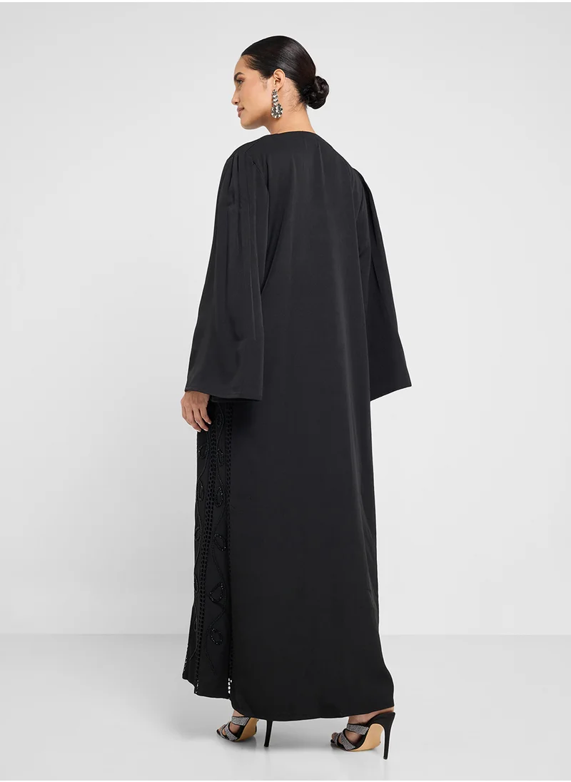 hayas closet Flared Sleeve Abaya