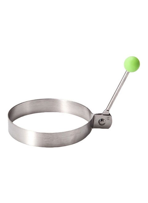 Round Omelet And Pancake Model Silver/Green 80x80x20mm