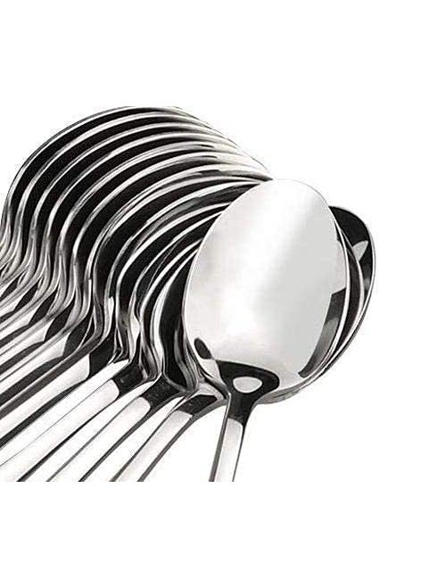 Sonanshi Sonanshi Stainless Steel Spoon Set of 12 Table Spoon Best Steel Spoon Set for Kitchen Combo of 12 Chamach for Home  - Image 3