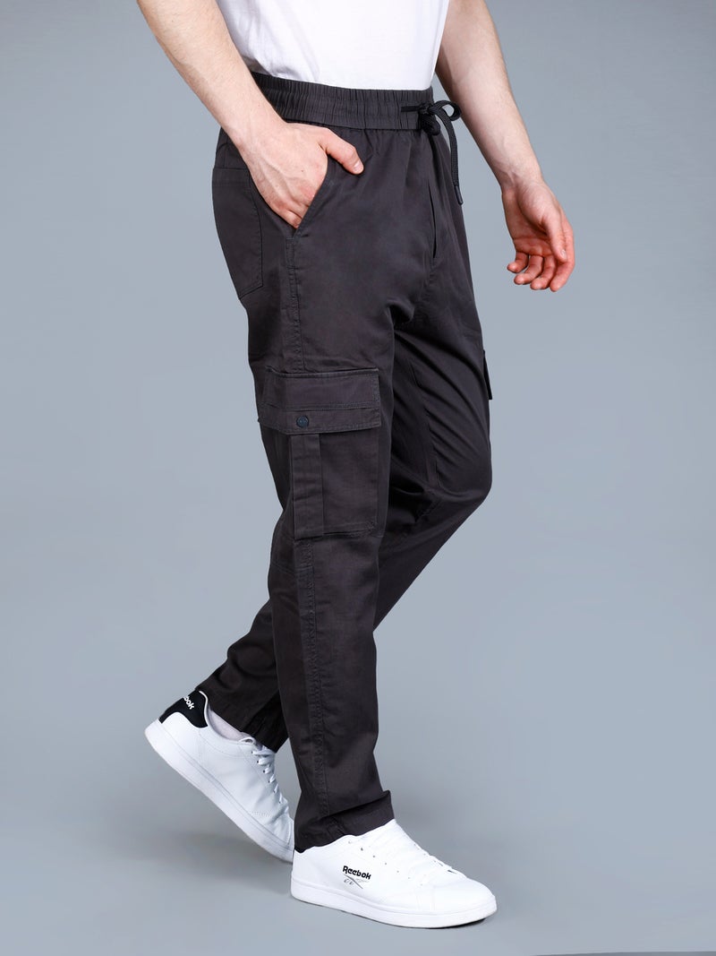 فورت كولينز بنطلون كارغو رجالي سادة مع رباط - Image 3