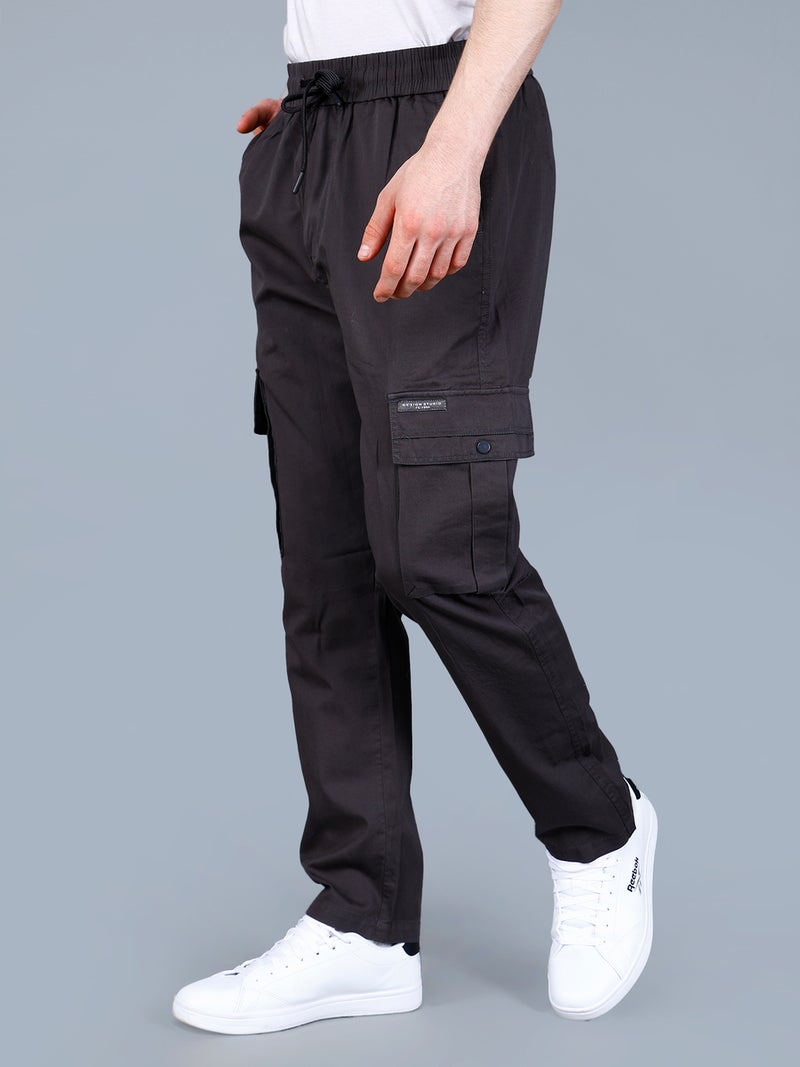 فورت كولينز بنطلون كارغو رجالي سادة مع رباط - Image 4