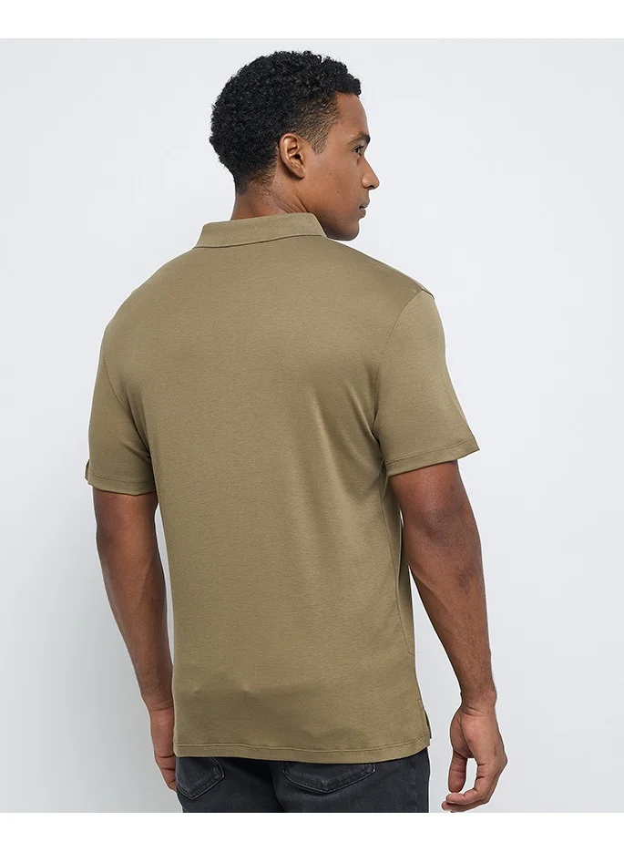 CALVIN KLEIN Cotton Short Sleeve Polo