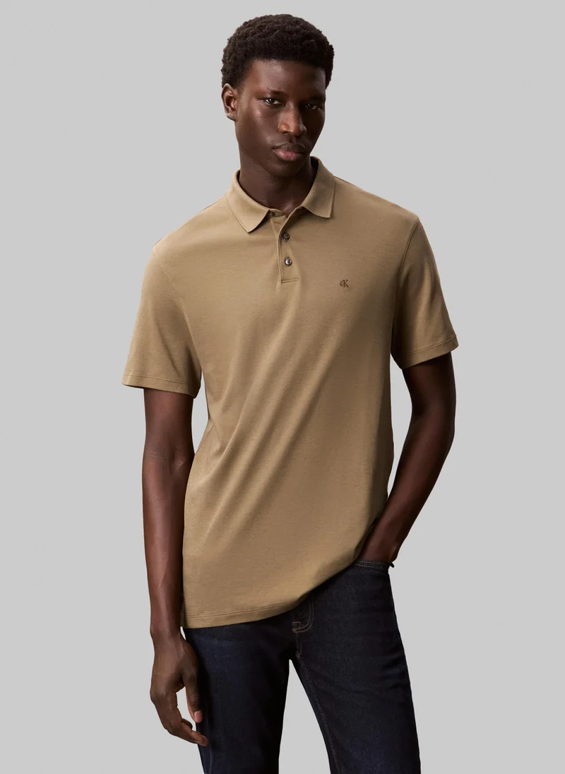 CALVIN KLEIN Cotton Short Sleeve Polo