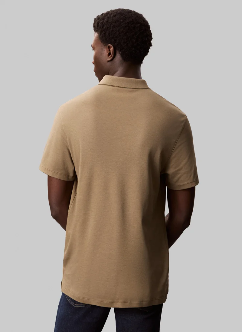 CALVIN KLEIN Cotton Short Sleeve Polo