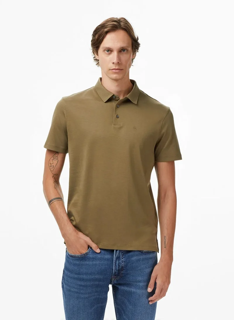 CALVIN KLEIN Cotton Short Sleeve Polo