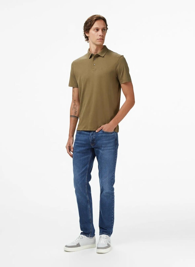 كالفن كلاين بولو قطن بأكمام قصيرة - Image 4