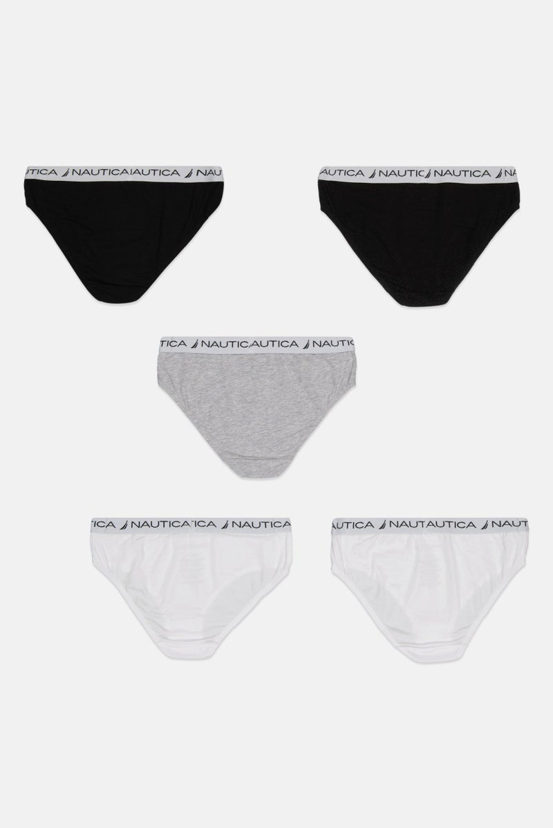 NAUTICA Kids Girl 5 Pieces Brand Logo Underwear, Multicolor - Image 2