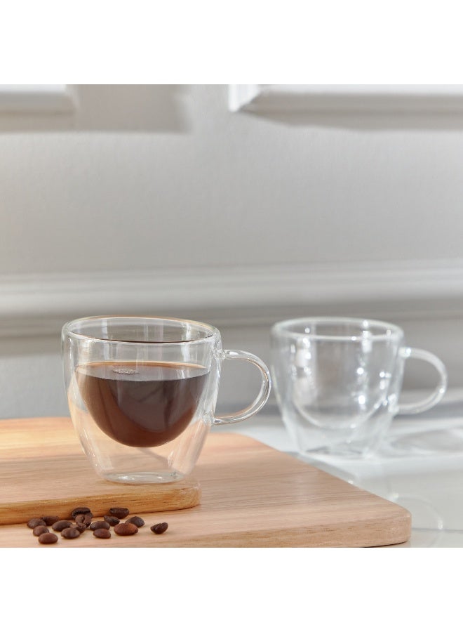 Home Box مجموعة أكواب مزدوجة الجدار من 2 قطعة سعة 150 مل - Image 1