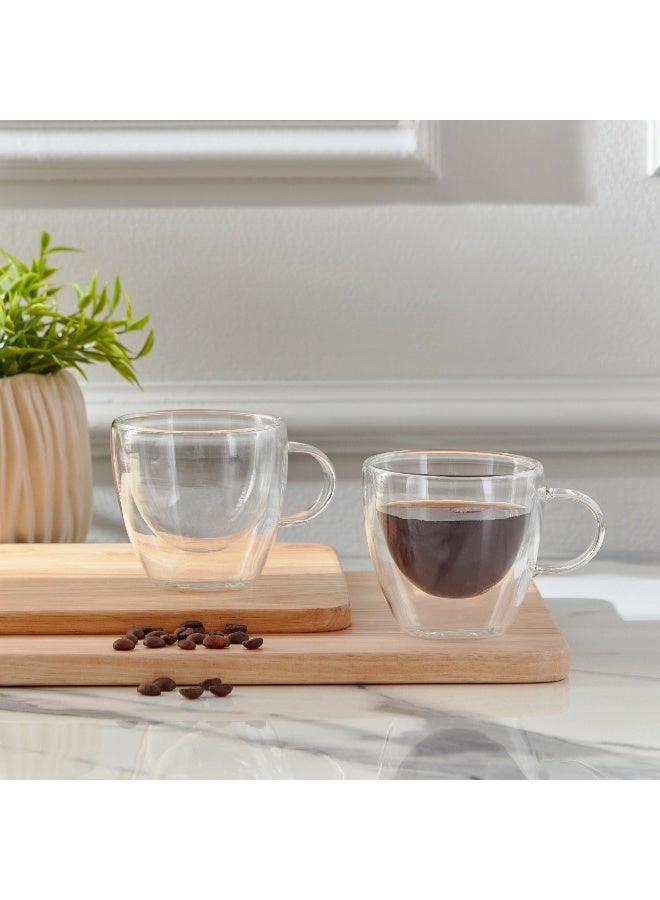 Home Box مجموعة أكواب مزدوجة الجدار من 2 قطعة سعة 150 مل - Image 5