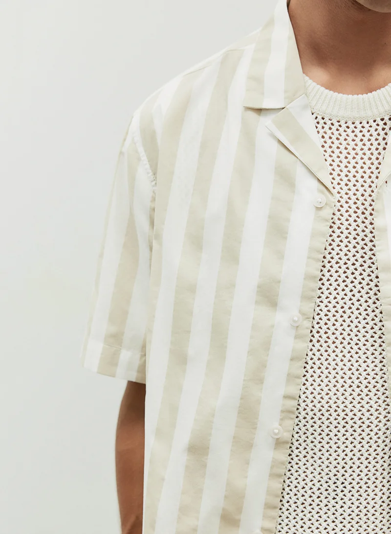 اتش اند ام Regular Fit Printed Resort Shirt