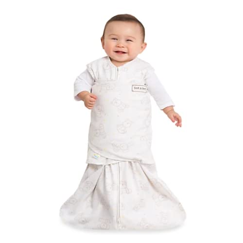 HALO 100% Cotton Sleepsack Swaddle, 3-Way Adjustable Wearable Blanket, TOG 1.5, Floppy Friends, Newborn, 0-3 Months - Image 2