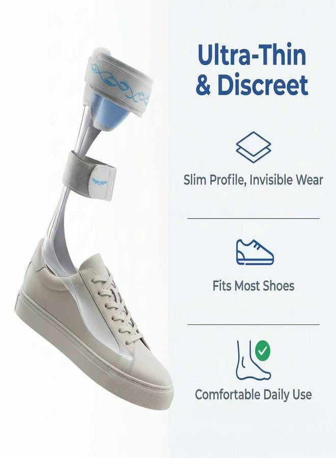 Cryxinty AFO Drop Foot Brace - Lightweight & Moldable Stabilizer Brace for Men and Women, Trimmable Foot Drop Support for Stroke, MS, Hemiplegia, Fits Inside Most Shoes (Large, Left) - Image 2