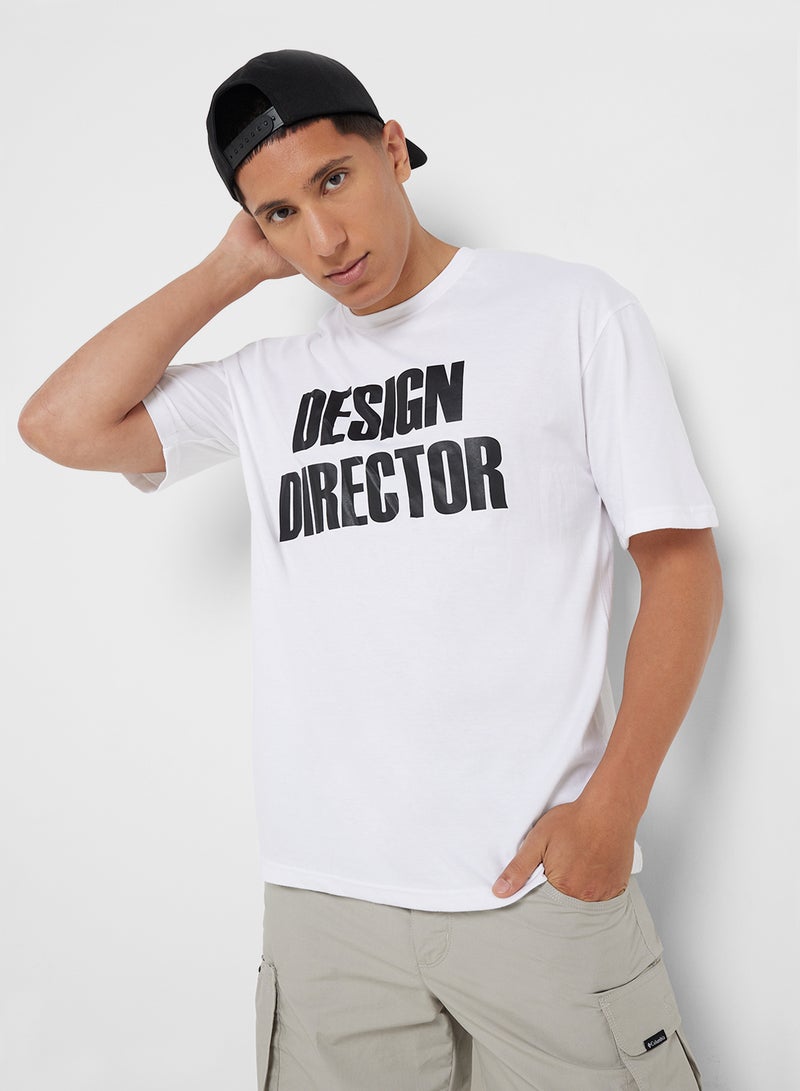 Seventy Five Graphic Print Oversized T-Shirt - Image 1