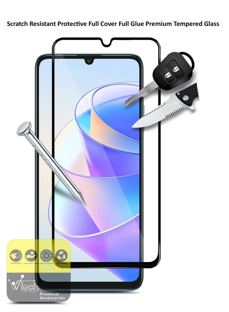 Wtech Premium E2E Full Surface Full Glue Tempered Glass Screen Protector For Honor X7a 5G Clear - Image 4