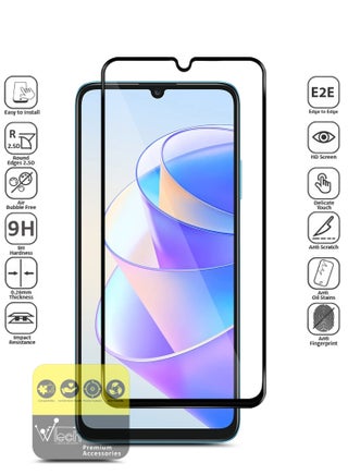 واقي شاشة من الزجاج المقوى بالغراء كامل السطح E2E فاخر لهاتف Honor X7a 5G شفاف - view 2