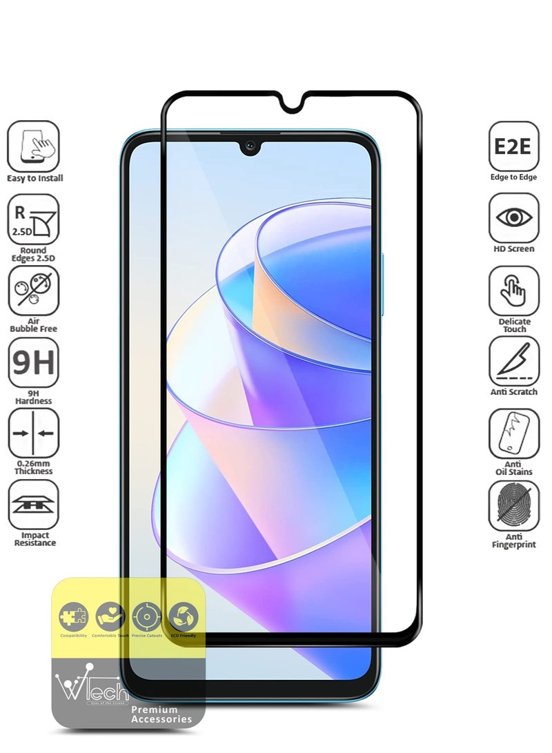 Wtech Premium E2E Full Surface Full Glue Tempered Glass Screen Protector For Honor X7a 5G Clear - Image 2