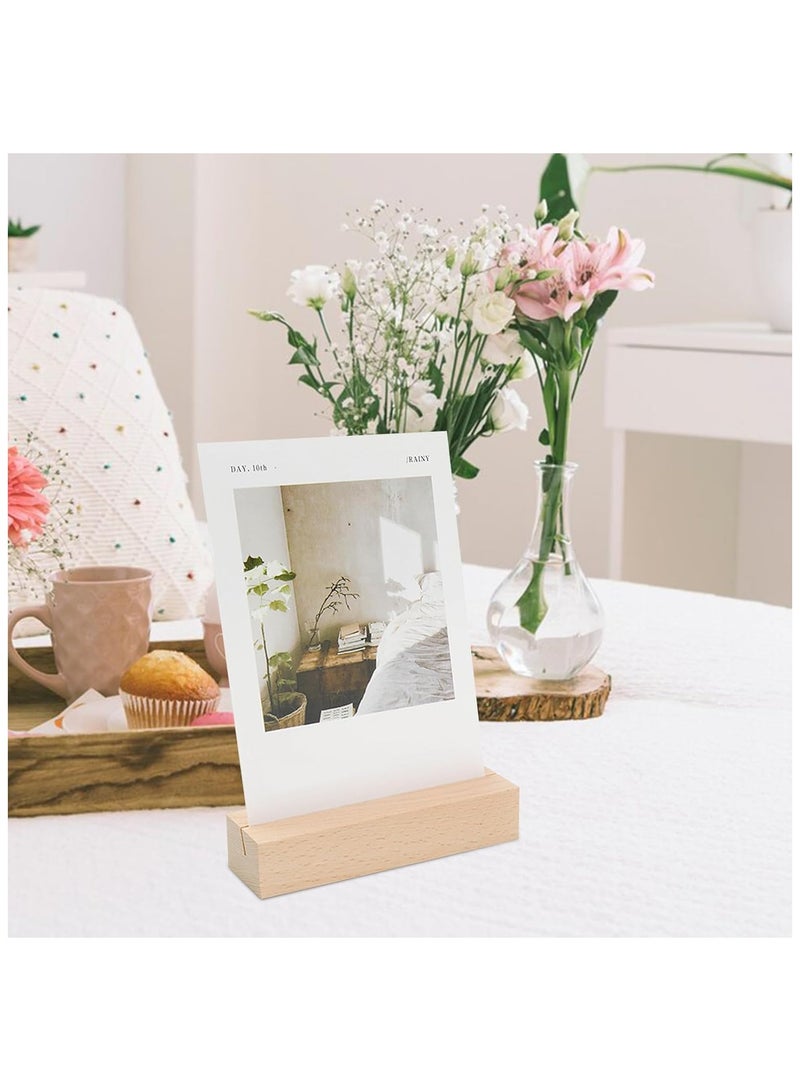 هاهاهاي 12 قطعة من حاملي بطاقات المكان الخشبية ، حامل بطاقة المكان ، حامل الطاولة الخشبية ، حامل الصور ، حاملات الصور ، حاملات القائمة ، زخرفة حامل علامة الطاولة لحفلات الزفاف الداخلية والخارجية ، الحفلات ، الأحداث - Image 4