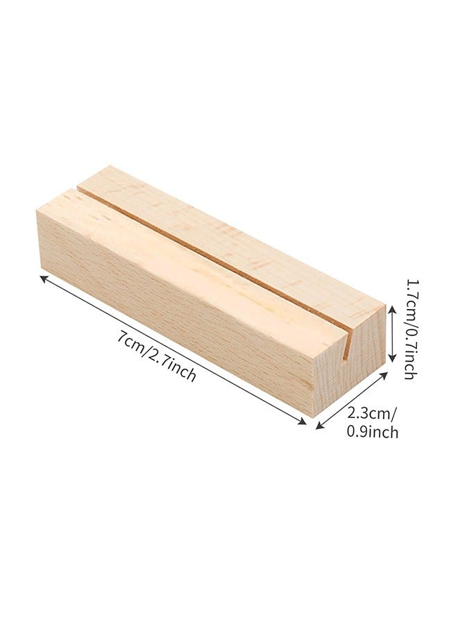 هاهاهاي 12 قطعة من حاملي بطاقات المكان الخشبية ، حامل بطاقة المكان ، حامل الطاولة الخشبية ، حامل الصور ، حاملات الصور ، حاملات القائمة ، زخرفة حامل علامة الطاولة لحفلات الزفاف الداخلية والخارجية ، الحفلات ، الأحداث - Image 2