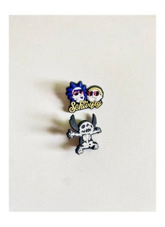 2 Pieces Cartoon Design Broochs