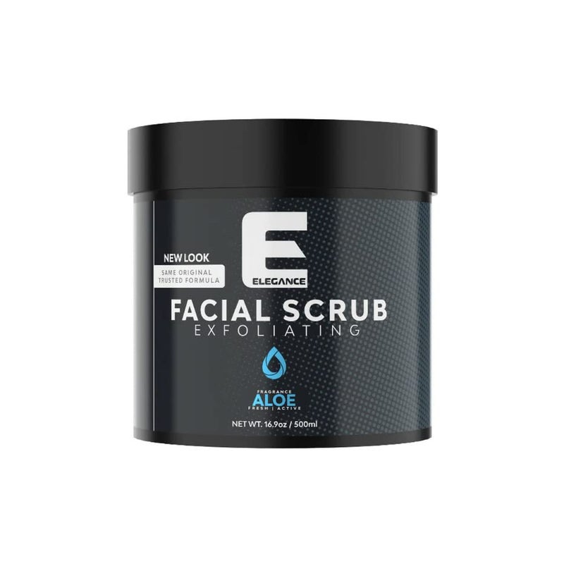 E Elegance Elegance Natural Face Scrub 169 Oz Aloe Vera Based Facial Scrub Exfoliate and Eliminate Impuritites for a Healthy and Hydrated Glowing Skin