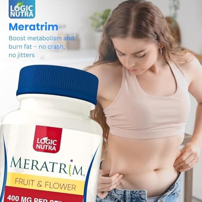 Logic Nutra Meratrim Proprietary Blend 400 mg - Garcinia Mangostana (Fruit Rind) Extract - Stimulant Free - 60 Vegetable Capsules - Image 4