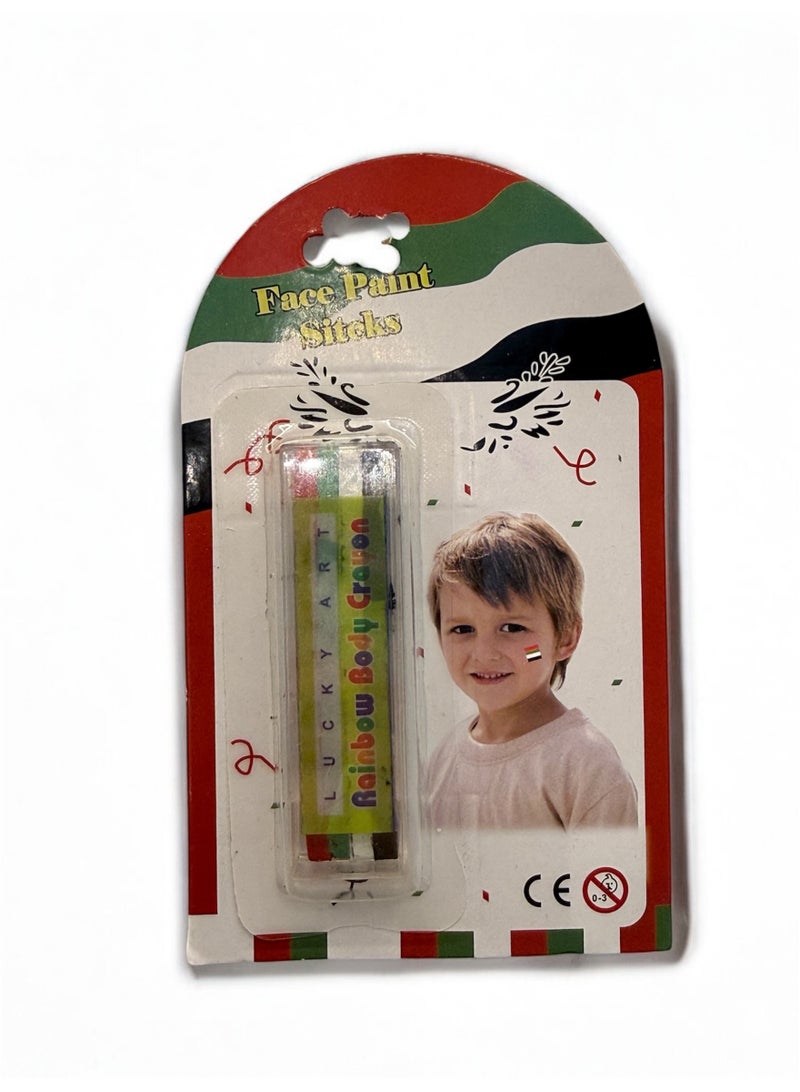 clooudiss UAE Flag Face Paint Stick – All Colors in One Swipe for UAE National Day 54